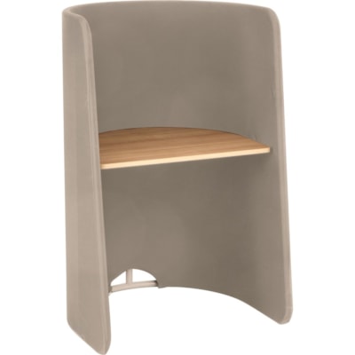 Safco - Poste de travail intimité Roam, tan - Top Hêtre Rectangulaire, Laminées - largeur du plateau de table 34 po (863,60 mm) x profondeur du plateau de table 24 po (609,60 mm) - hauteur de 51,5 po (1308,10 mm) x largeur de 33 po (838,20 mm) x profondeur de 30 po (762 mm) - Assemblag TAN PRIVACY WORKSTATION W DESKTOP