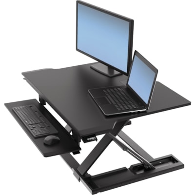 Ergotron WorkFit-TX Standing Desk Converter - Up to 30" Screen Support - 40 lb (18143.69 g) Load Capacity - 20" (508 mm) Height - Desktop - Black ESK CONVERTER  BLACK. 