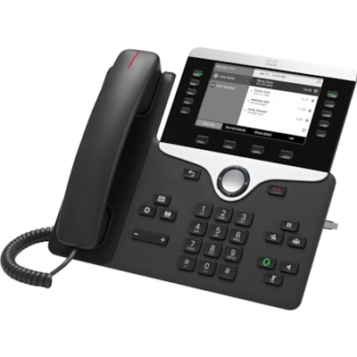 Cisco 8811 IP Phone - Refurbished - Corded - Corded - Wall Mountable, Desktop - Charcoal - VoIP - User Connect License, Unified Communications Manager - 2 x Network (RJ-45) - PoE Ports  PERP 