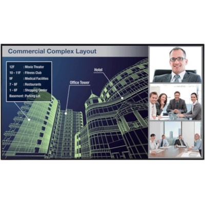 Sharp PNUH861 Digital Signage Display - 85.60" (2174.24 mm) LCD - 3840 x 2160 - Edge LED - 400 cd/m² - 2160p - HDMI - USB - SerialEthernet  MNTR 