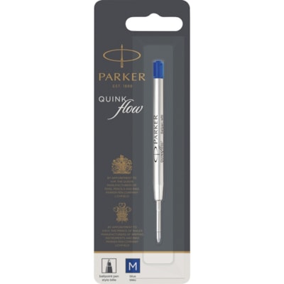 Parker Ballpoint Pen Refill - Medium Point - Blue Ink - 1 Each PARKER STAINLESS STEEL BALL 