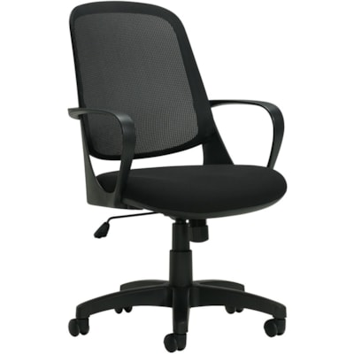 Offices to Go® Amira Tilter Chair - Fabric Seat - Mesh Back - Medium Back - Black - 1 Each MEDIUM MESH BACK TILTER BLACK FABRIC