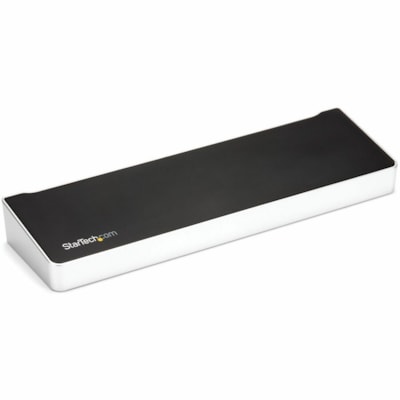 StarTech.com 4K USB-C Dock, Triple UHD 4K Monitor Docking Station, Mac & Windows, HDMI & DisplayPort, 100W PD, 5x USB 5Gbps Hub, TAA - USB-C Dock 3 video outputs, 100W PD - 4x USB-A, 1x USB-C 5Gbps, NIC, headset, K-Slot - Triple monitor on base M-Series MacBook Pro/Air - Works w/ USB-C, USB4, Thunde  