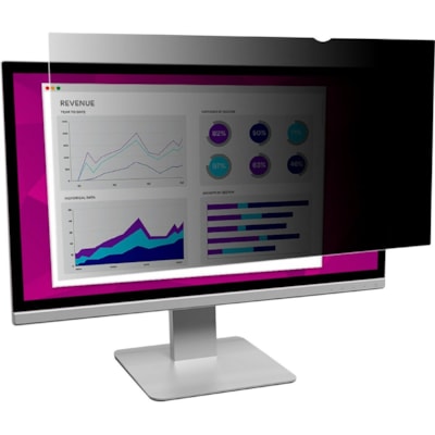 3M High Clarity Privacy Filter for 24in Monitor, 16:10, HC240W1B Black, Glossy - For 24" (609.60 mm) Widescreen LCD Monitor - 16:10 - Scratch Resistant, Dust Resistant 16:10 WIDESCREEN. GLOSSY BLUE LIGHT REDUCTION 24