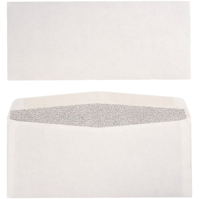 Supremex - Enveloppes de sécurité simples - Sécurité - #10 - largeur de 9 1/2 po (241,30 mm) x longueur de 4 1/8 po (104,78 mm) - 24 lb (10886,22 g) - Blanc - 500 / boîte  WHT  FSC CERTIFIED SECURITY ARTLINE