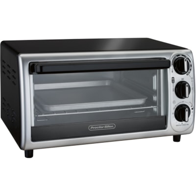 Proctor Silex - Grille-pain 31122 - Toast, Cuisson, Grillade - Noir, Argenté BLK/ SS 