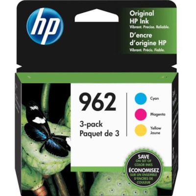 HP 962 Original Inkjet Ink Cartridge - Combo Pack - CMY - 3 Pack - Inkjet - 3 Pack STANDARD YIELD 700 PAGES PER COLOR