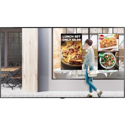 LG 75XS2E-B Digital Signage Display - 75" (1905 mm) LCD - 8 GB - 3840 x 2160 - LED - 2500 cd/m² - 2160p - HDMI - USB - DVI - SerialEthernet - webOS 3.0 - Black  MNTR 