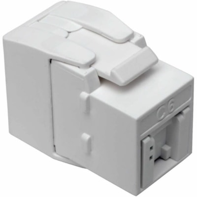 Tripp Lite by Eaton Connecteur réseau N238-001-GY-TF - Blanc   RJ45  Shuttered  Dust Cap - Toolless  PoE/PoE+ C