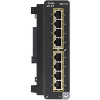 Cisco Catalyst IE3300 Rugged Series Module, 8 Non-PoE Copper - For Data Networking - 8 x RJ-45 1000Base-T LAN - Twisted PairGigabit Ethernet - 1000Base-T - DIN Rail GE Copper Exp Module 