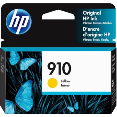 HP 910 Original Standard Yield Inkjet Ink Cartridge - Yellow - 1 Each - 315 Pages YIELD 315 PAGES 
