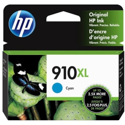 HP - Cartouche jet d'encre 910XL D'origine Élevé Rendement Jet d'encre - Cyan - 1 chaque - Jet d'encre - Rendement Élevé - 1 Unité HIGH YIELD 825 PAGES 