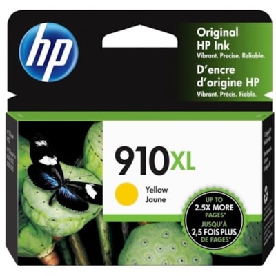 HP 910XL Original High Yield Inkjet Ink Cartridge - Yellow - 1 Each - 825 Pages HIGH YIELD 825 PAGES 