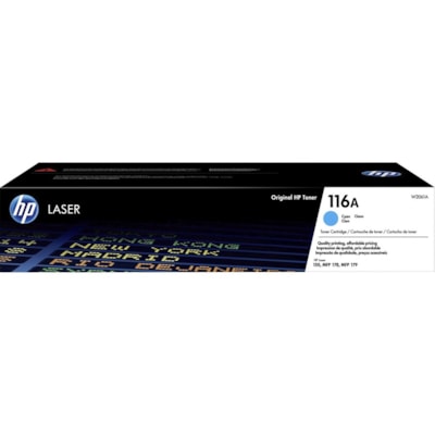 HP 116A (W2061A) Original Laser Toner Cartridge - Cyan - 1 Each - 700 Pages YIELD 700 PAGES 