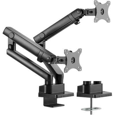 Amer Mounting Arm for Curved Screen Display, Flat Panel Display - Matte Black - 2 Display(s) Supported - 32" Screen Support - 35.27 lb (16000 g) Load Capacity - 75 x 75, 100 x 100 - Steel, Aluminum, Plastic  MOUNT 