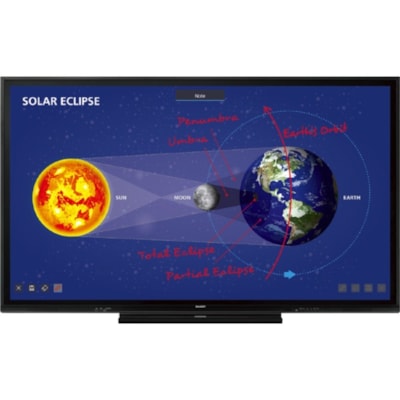Sharp AQUOS BOARD PN-C861H Interactive Whiteboard - 86" - Touch-on - Infrared - 4 Users Supported - 74.63" (1895.48 mm) x 41.94" (1065.21 mm) Active Area - Multi-touch Screen - Wireless - Serial - HDMI - 2 x Number of USB 2.0 Ports - Windows, Mac, ChromeOS, Android  PERP 
