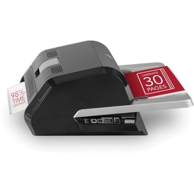 GBC Foton 30 Automated Pouch-Free Laminator - 8.50" (215.90 mm) Lamination Width - 5 mil (0.13 mm) Lamination Thickness - 9.60" (243.84 mm) Height x 22.70" (576.58 mm) Width x 18.80" (477.52 mm) Depth 29"/MIN THRU SPED.3MINS WARMUP 30 PAGES