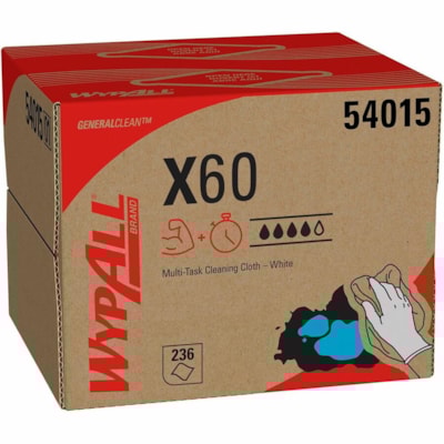 Wypall - WIPES WYPALL 12.5X16.75 WHITE - largeur de 11,10 po (281,94 mm) x longueur de 16,80 po (426,72 mm) - Blanc - Lavette/ - 236 / Carton  