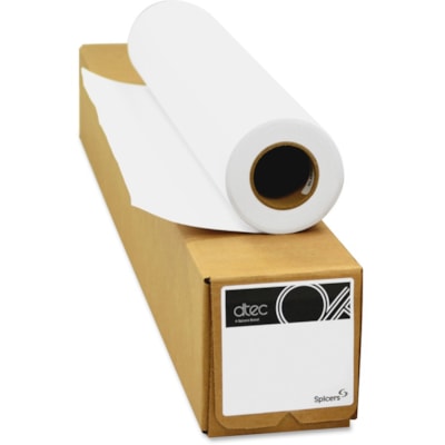 dtec 26 lb Bond Paper Roll - 24" (609.60 mm) x 150 ft (45.72 m) - 26 lb (11793.40 g) Basis Weight - Matte - White - 1 / Roll 1 ROLL/BOX 