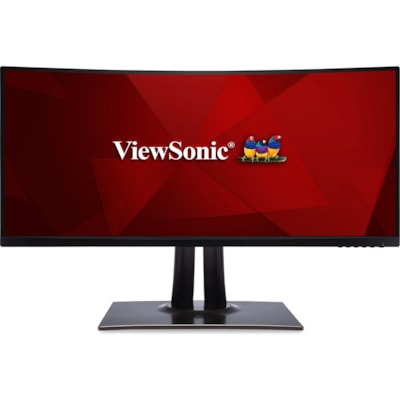 ViewSonic VP3481 34" Class WQHD Curved Screen LCD Monitor - 21:9 - 34" Viewable - Multi-domain Vertical Alignment (MVA) - LED Backlight - 3440 x 1440 - 16.7 Million Colors - FreeSync - 400 cd/m² Typical - 5 ms - 100 Hz Refresh Rate - Speakers - HDMI - DisplayPort - USB Hub, KVM Switch  MNTR 