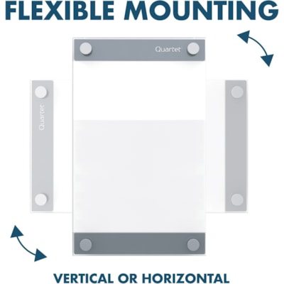 Quartet Infinity Magnetic Board - 11" (279.40 mm) Board Height x 17" (431.80 mm) Board Width - Tempered Glass Surface - Easy to Clean, Long Lasting, Magnetic, Dry Erase Surface - 1 Each INFINITY  QUARTET 