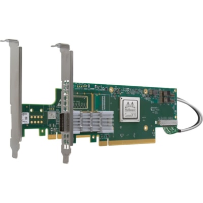 Lenovo ThinkSystem Mellanox ConnectX-6 HDR/200GbE QSFP56 1-port PCIe 4 VPI Adapter - PCI Express 4.0 x16 - 1 x Total Infiniband Port(s) - 1 x Total Expansion Slot(s) - QSFP56 - Plug-in Card 6 HDR QSFP 