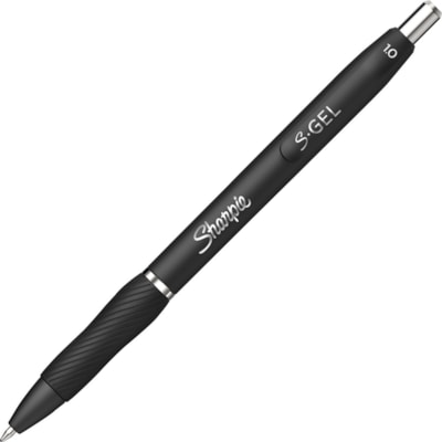 Sharpie S-Gel Pens - 1 mm (0.04") Pen Point - Retractable - Black Ink - Gel-based - 1 Dozen  