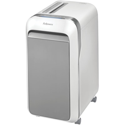 Fellowes Powershred LX220 100% Jam Proof Micro-cut Shredder - Micro Cut - 20 Per Pass - for shredding Paper, Credit Card, Paper Clip, Staples, Junk Mail - 0.2" (3.97 mm) x 0.5" (12.70 mm) Shred Size - P-4 - 1.40 in/s (35.56 mm/s) - 9" (228.60 mm) Throat - 20 Minute Run Time - 30.28 L Wastebin Capaci P4. 9" THROAT. 8 GAL 30MIN ON/15MIN OFF.4200' T/PUT