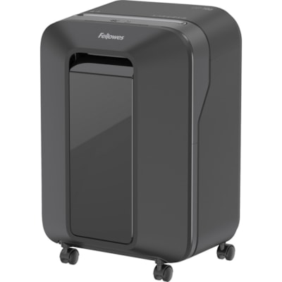 Fellowes Powershred LX200 Micro Cut Shredder - Micro Cut - 12 Per Pass - for shredding Paper, Paper Clip, Credit Card, Staples - 0.2" (3.97 mm) x 0.5" (12.70 mm) Shred Size - P-4 - 1.80 in/s (45.72 mm/s) - 9" (228.60 mm) Throat - 10 Minute Run Time - 22.71 L Wastebin Capacity - Black P4. 9" THROAT. 5.8 GAL 10MIN ON/15MIN OFF.1080' T/PUT