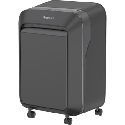 Fellowes Powershred LX210 Micro Cut Shredder - Micro Cut - 16 Per Pass - for shredding Paper, Credit Card, Paper Clip, Staples, Junk Mail - 0.2" (3.97 mm) x 0.5" (12.70 mm) Shred Size - P-4 - 1.40 in/s (35.56 mm/s) - 9" (228.60 mm) Throat - 20 Minute Run Time - 22.71 L Wastebin Capacity - Black P4. 9" THROAT. 6 GAL 20MIN ON/15MIN OFF.2240' T/PUT
