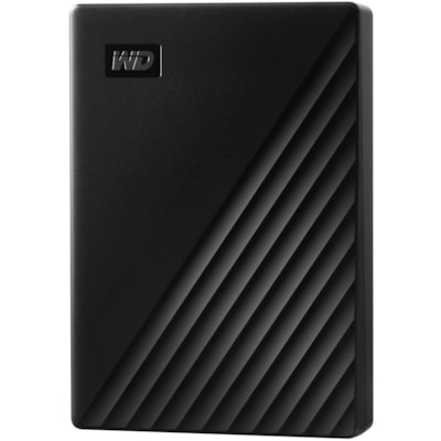 WD My Passport WDBPKJ0050BBK-WESN 5 TB Portable Hard Drive - External - Black - USB 3.0 - 256-bit Encryption Standard - 3 Year Warranty - Retail  EXT 