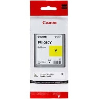 Canon PFI-030 Y Original Inkjet Ink Cartridge - Yellow Pack - Inkjet Tank 55ml - 55ml Pigment Ink T ank. Compatible with