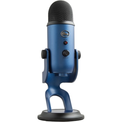 Blue Yeti Wired Condenser Microphone - Stereo - 20 Hz to 20 kHz - Cardioid, Bi-directional, Omni-directional - Desktop, Stand Mountable, Side-address - USB  