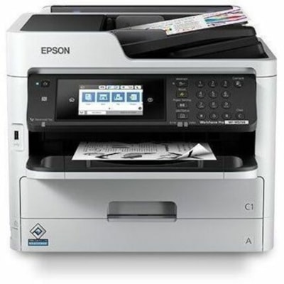 Epson WorkForce Pro WF-M5799 Wireless Inkjet Multifunction Printer - Monochrome - Copier/Fax/Printer/Scanner - 4800 x 1200 dpi Print - Automatic Duplex Print - Up to 45000 Pages Monthly - Color Flatbed Scanner - 1200 dpi Optical Scan - Monochrome Fax - Gigabit Ethernet - Wireless LAN - Wi-Fi Direct,  PRNT 