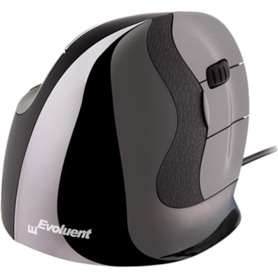 Evoluent Vertical Mouse D, Right Wired Small - Laser - Cable - USB Type A - Scroll Wheel - Small Hand/Palm Size - Right-handed NDED WIRED 