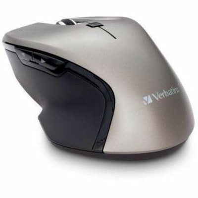 Verbatim USB-C(tm) Wireless Blue LED Mouse - Graphite - Blue LED/Optical - Wireless - Radio Frequency - 2.40 GHz - Graphite - USB Type C - 1600 dpi - 6 Button(s) - 1 Each USB-C 