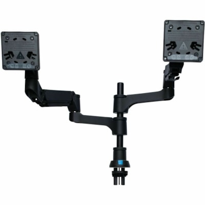 R-Go Caparo 4 Mounting Arm for Monitor - Black - Height Adjustable - 2 Display(s) Supported - 17" to 32" Screen Support - 19.84 lb (9000 g) Load Capacity - 75 x 75, 100 x 100 - VESA Mount Compatible - Aluminum  arm mount fitting screens up to 26 and 6-20lbs ea