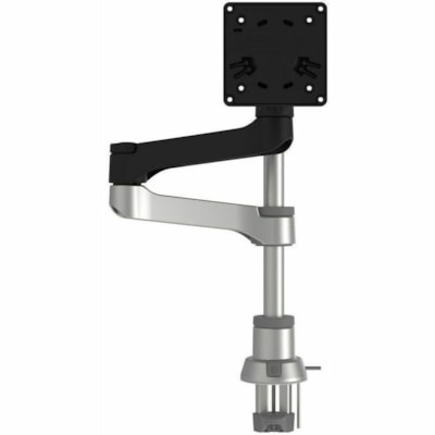 R-Go Zepher 4 Mounting Arm for Monitor - Black, Silver - Height Adjustable - 1 Display(s) Supported - 17" to 32" Screen Support - 17.64 lb (8000 g) Load Capacity - 75 x 75, 100 x 100 - VESA Mount Compatible - Aluminum itor mount fitting screens up to 18 lbs in weight