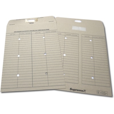 Supremex Interdepartment Poly Envelopes Press to Seal 10" x 13" Bilingual 100/box - Inter-department - 10" (254 mm) Width x 13" (330.20 mm) Length - 32 lb (14514.96 g) - Intertac - Natural Kraft - 100 / Pack OPEN END 32LB 100/PK 