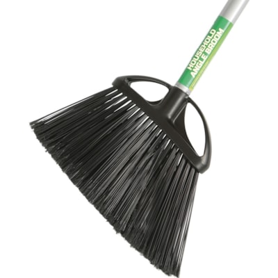 Globe 10" Angle Broom W/ 48" Metal Handle - 48" (1219.20 mm) Handle Length - 52" (1320.80 mm) Overall Length - Metal Handle - 1 Each ANGLED BRISTLES REMOVE HANDLE TO CREATE WHISK