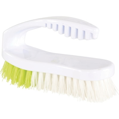 Globe 6" Synthetic Iron-Handle Scrub Brush - Polypropylene Bristle - 6" (152.40 mm) Overall Length - Plastic Handle - 1 Each BLOCK & BRISTLES ARE BPA-FREE SYNTHETIC