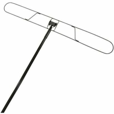 Globe Dust Mop 60" Metal Handle with Snap On Clip - Black - Metal - 1 Case WITH SNAP ON CLIP SNAPS ON TO ALL FRAME SIZES