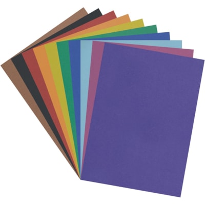 Pacon Bristol Board - Art Project, Poster - 22" (558.80 mm) Width x 12 mil (0.30 mm) Thickness x 28" (711.20 mm) Length - Assorted - 25 / Pack 22.5X28.5 
