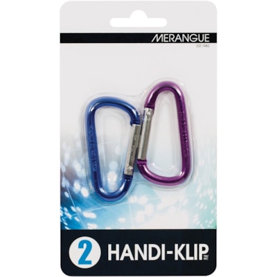 Merangue Carabiner Clip - 5.91" (150.11 mm) Length x 3.43" (87.12 mm) Width - for Key, Camera - Easy to Use, Removable - Assorted - 2 / Pack SECURE YOUR KEYS  CAMERA  ETC. NO MORE SEARCHING FOR KEYS