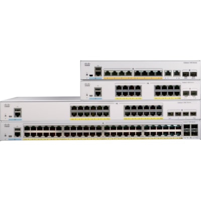 Cisco Catalyst C1000-24FP-4G-L Ethernet Switch - 24 Ports - Manageable - 2 Layer Supported - Modular - 4 SFP Slots - Twisted Pair, Optical Fiber - Rack-mountable - Lifetime Limited Warranty  