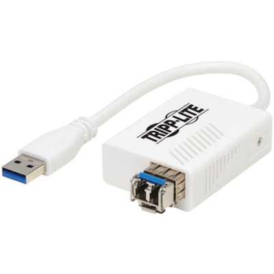 Tripp Lite series U336-SMF-1G-LC Gigabit Ethernet Card - USB 3.0 Type A - 1 Port(s) - Optical Fiber - 1000Base-X - Portable  Transceiver Ethernet Adapter  10/100/1000 Mbps  1