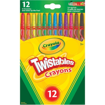 crayon Twistables Crayola - 12 / boîte 12 CRAYONS DE CIRE 