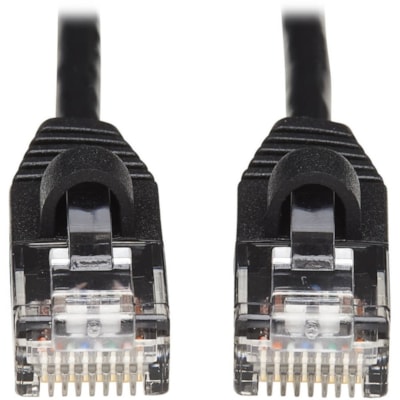 Tripp Lite series Cat6a 10G Snagless Molded Slim UTP Network Patch Cable (M/M), Black, 15 ft. - 15 ft (4.57 m) Category 6a Network Cable for Computer, Server, Router, Printer, Switch, Network Device, Hub, Modem, Patch Panel, Photocopier - First End: 1 x RJ-45 Network - Male - Second End: 1 x RJ-45 N agless Molded Slim UTP Etherne t Cable (RJ45 M/M)