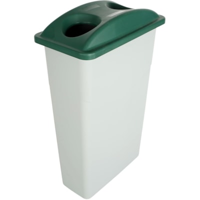 Globe Bottle & Can Slim Lid - Rectangular - Green - 6 / Pack SPACE-EFFICIENT FITS TIGHT SPACES
