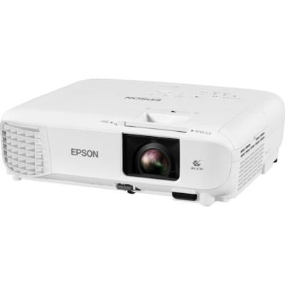 Epson - Projecteur LCD PowerLite E20 - 4:3 - Installation au plafond - Blanc - 1024 x 768 - Avant, Plafond, Arrière - 6000 Heure Mode Normal - 12000 Heure Mode Économie - XGA - 15,000:1 - 3400 lm - HDMI - USB - Salle de classe  